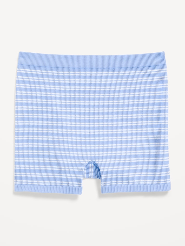 Mid-Rise Seamless Ribbed Boyshort Underwear