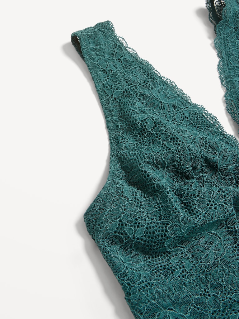 V-Neck Lace Bralette
