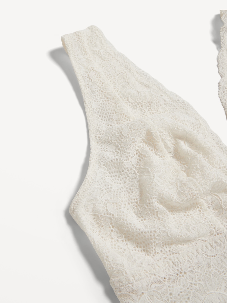 V-Neck Lace Bralette