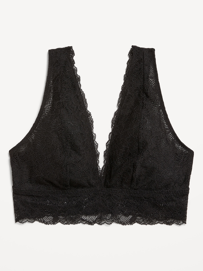 V-Neck Lace Bralette