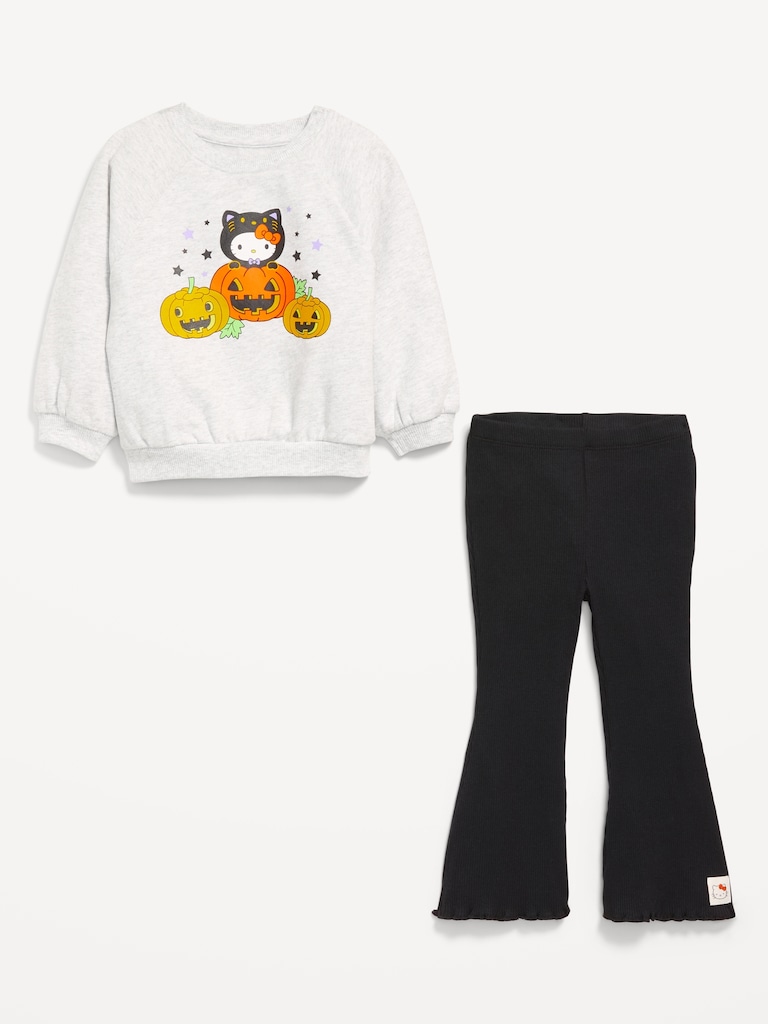 Hello Kitty® Graphic Sweatshirt and Flare Leggings Set for Girls