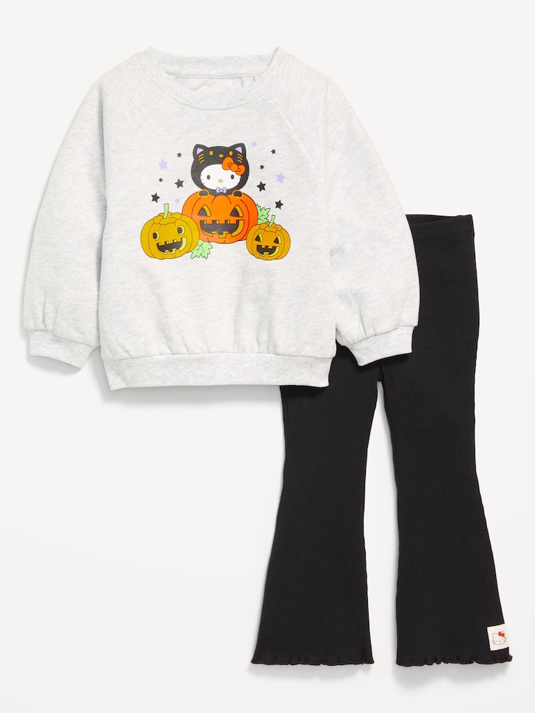Hello Kitty® Graphic Sweatshirt and Flare Leggings Set for Girls