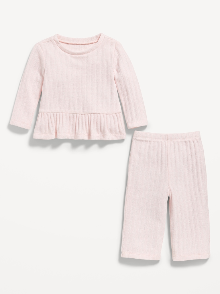 Cozy Long-Sleeve Sweater and Pants Set for Baby
