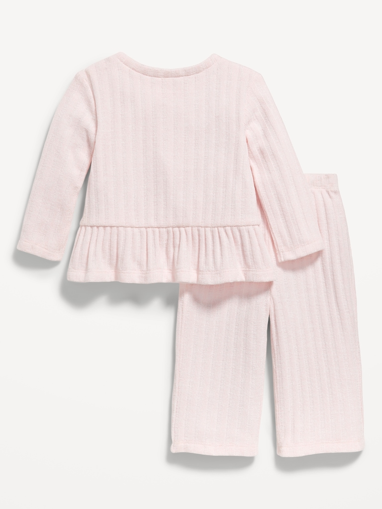 Cozy Long-Sleeve Sweater and Pants Set for Baby