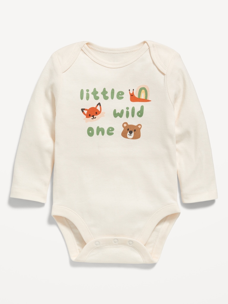 Long-Sleeve Graphic Bodysuit for Baby