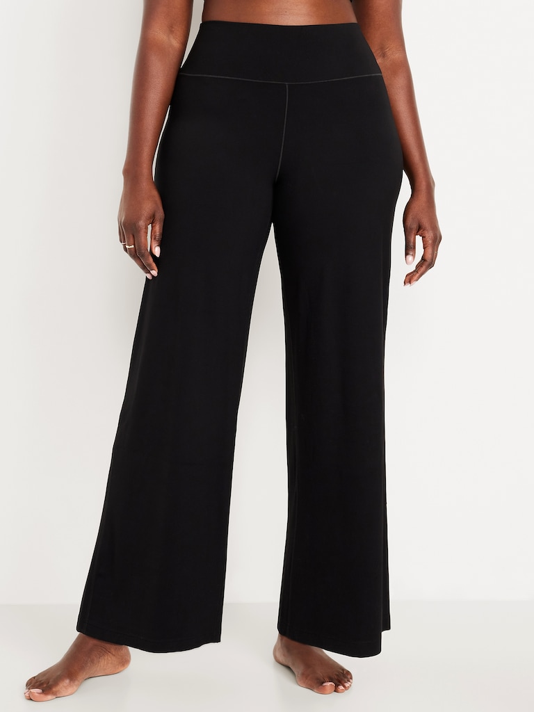 High-Waisted StudioSmooth Wide-Leg Pants