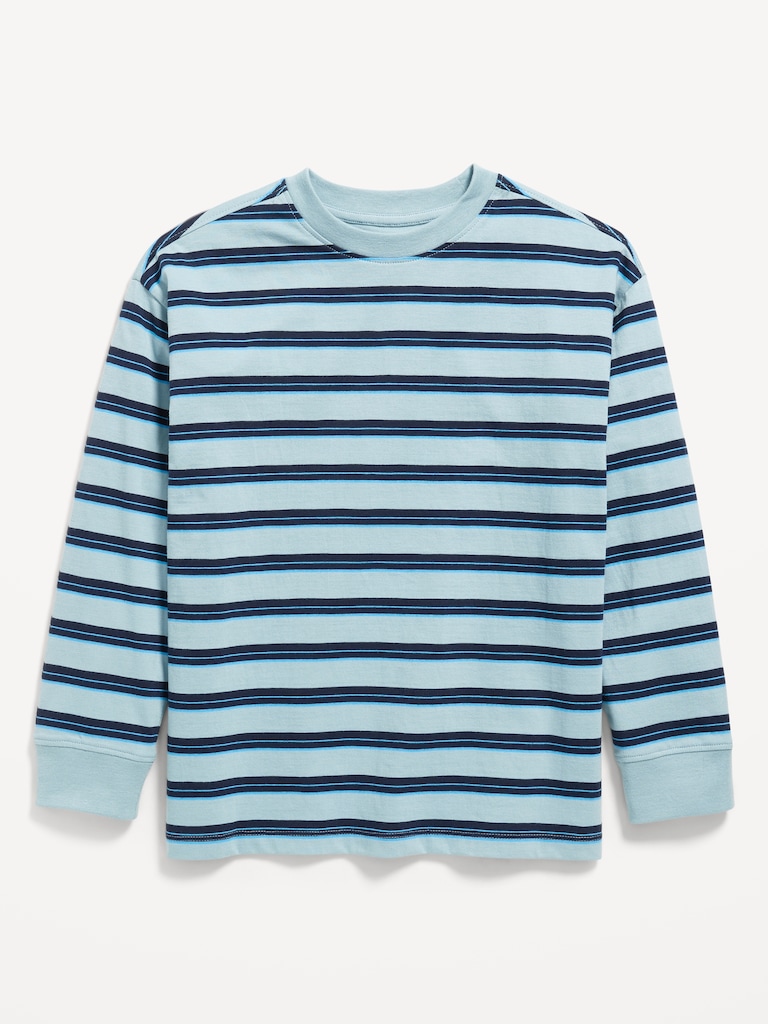 Printed Oversized Long-Sleeve T-Shirt for Boys