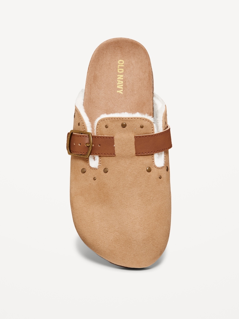 Studded Faux-Suede Clogs for Girls