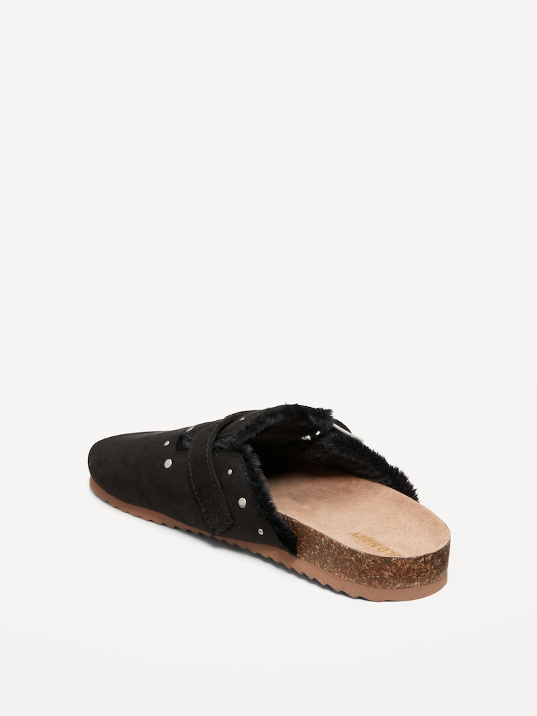 Studded Faux-Suede Clogs for Girls