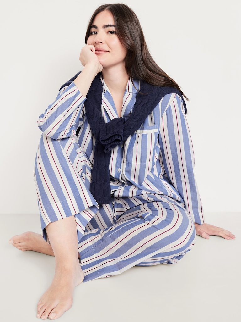 Poplin Pajama Pant Set