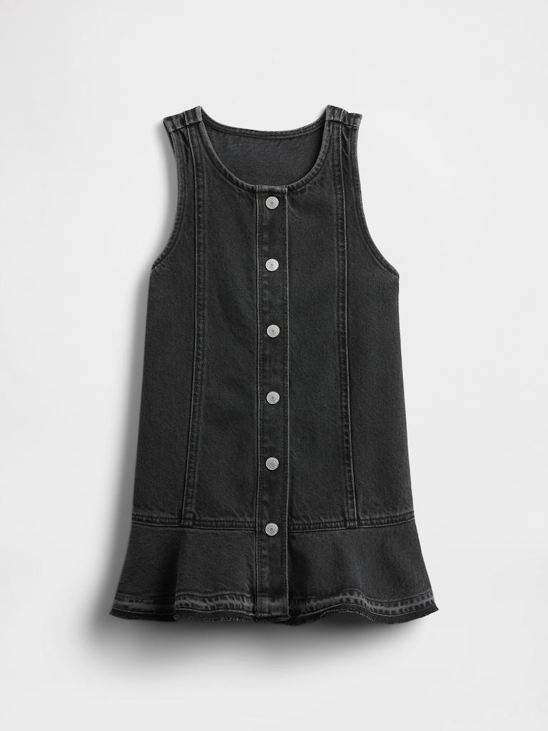 Baby & Toddler Denim Peplum Hem Dress