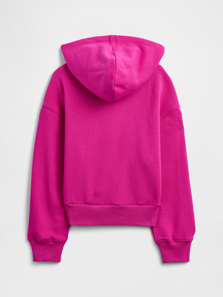 Kids Relaxed Half-Zip Fleece Hoodie