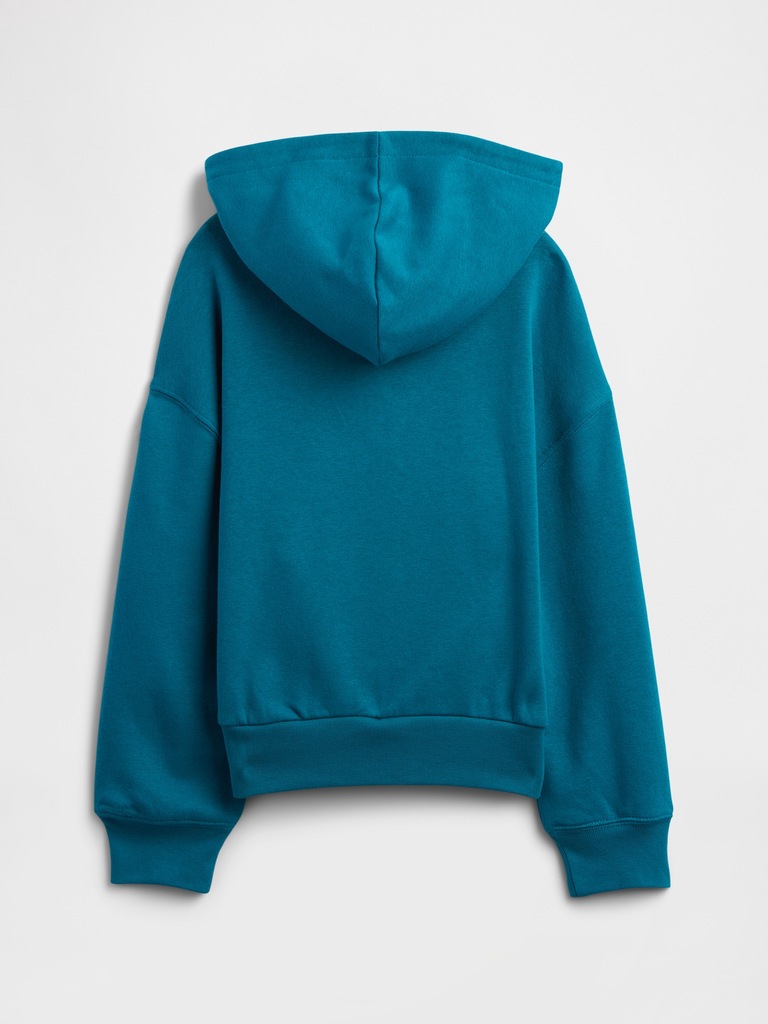 Kids Relaxed Half-Zip Fleece Hoodie