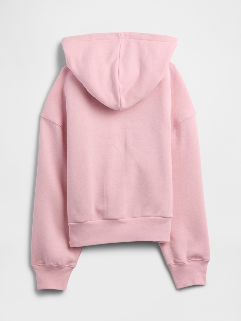 Kids Relaxed Half-Zip Fleece Hoodie