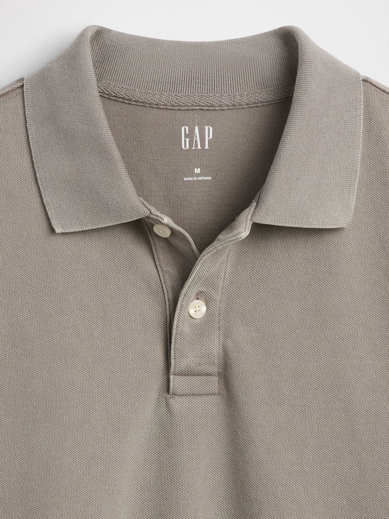 Relaxed Pique Polo Shirt