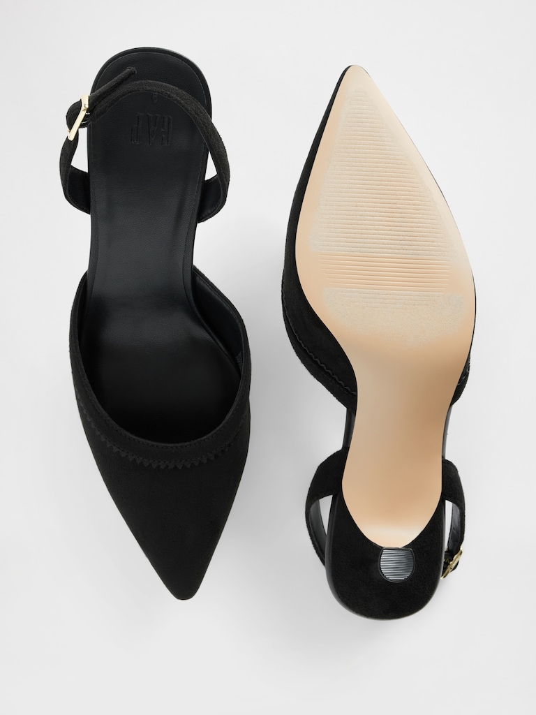 Slingback Kitten Heels