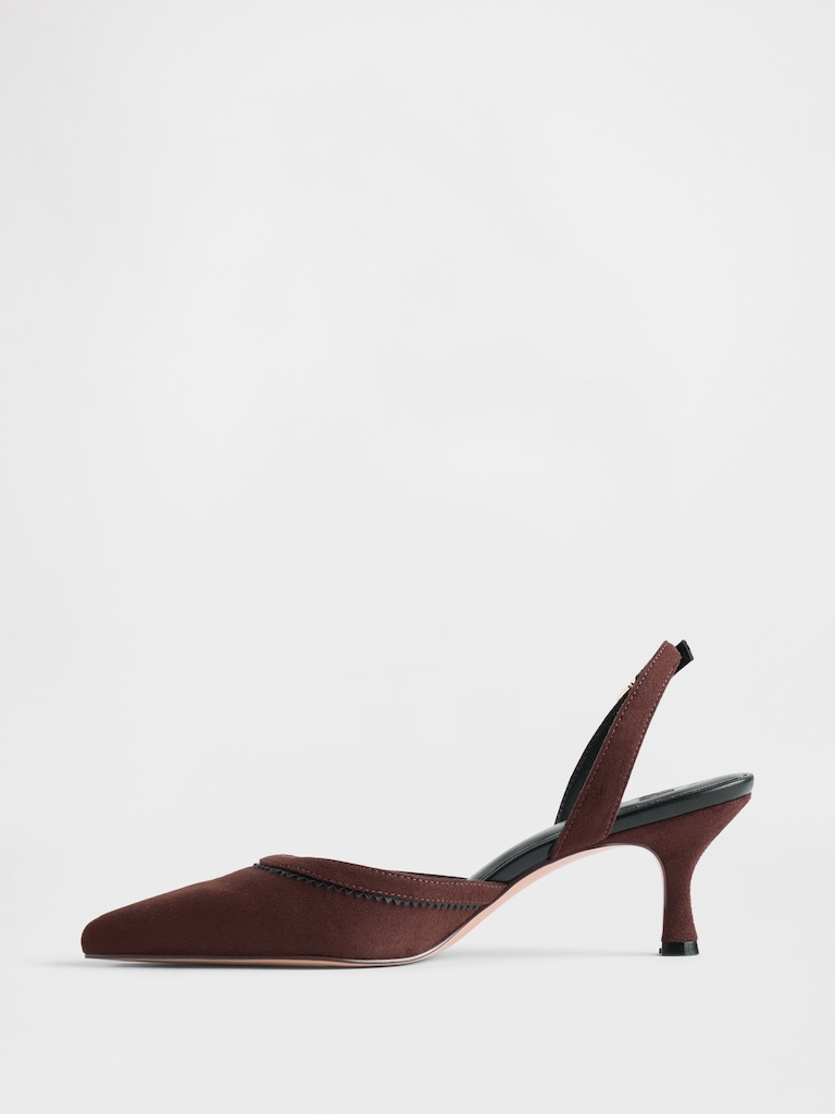 Slingback Kitten Heels
