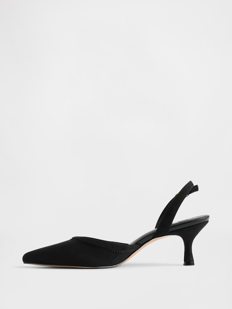 Slingback Kitten Heels