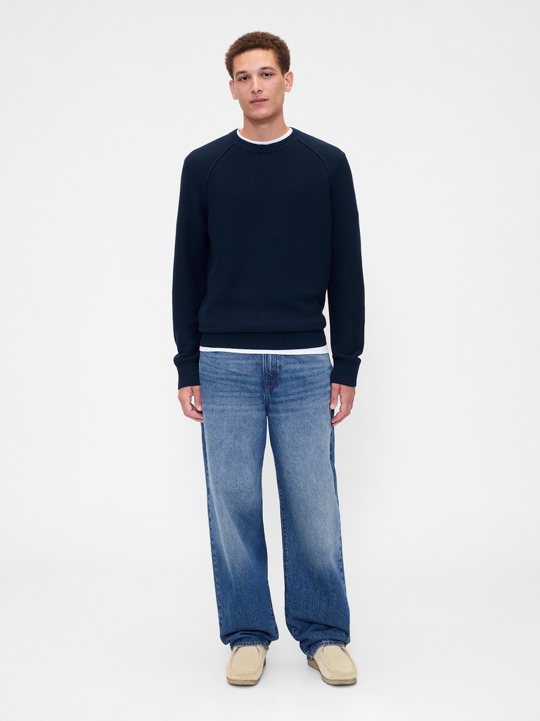 Garter Crewneck Sweater