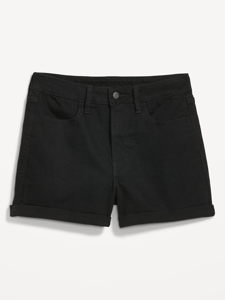 High-Waisted Wow Jean Shorts -- 3-inch inseam