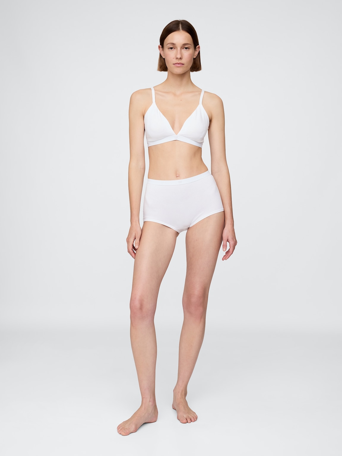 Organic Stretch Cotton Triangle Bra