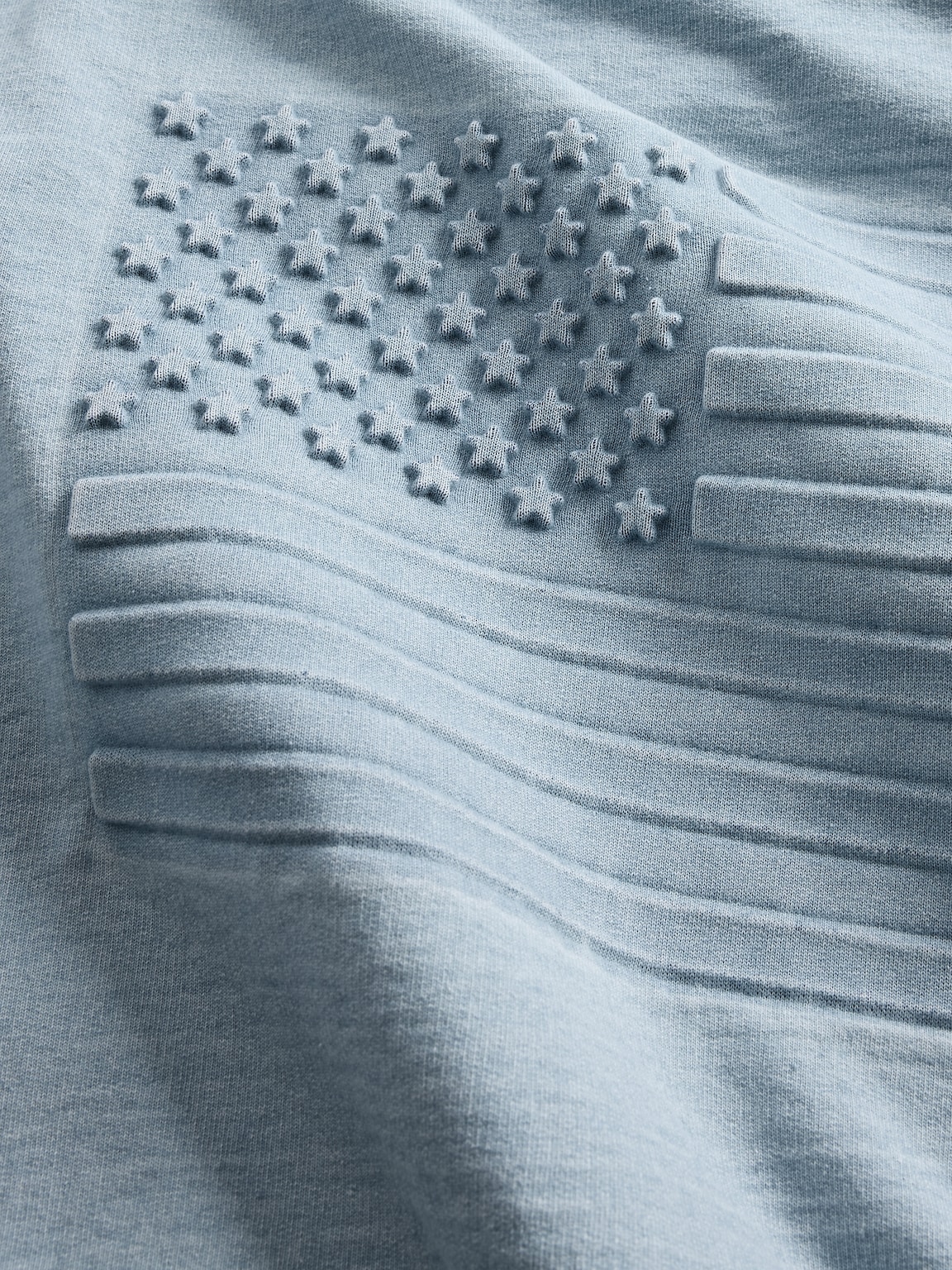 French Terry Americana Cropped Hoodie