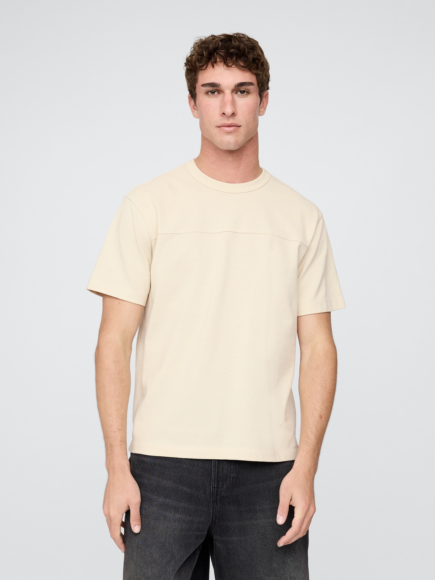 Tシャツ・カットソー SEFR Men T Shirts MSS25IGNACIOCO Beige Men's Beige T-Shirts | Gap