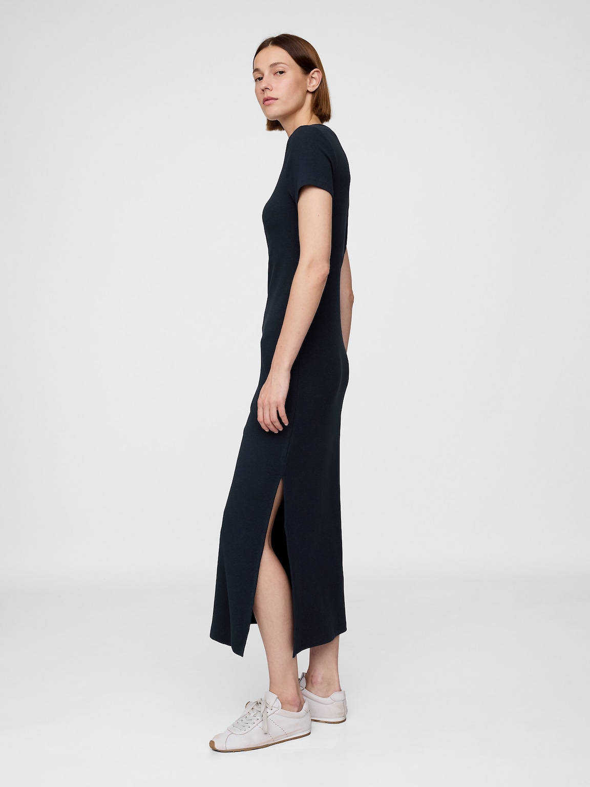 Modern Rib Maxi T-Shirt Dress