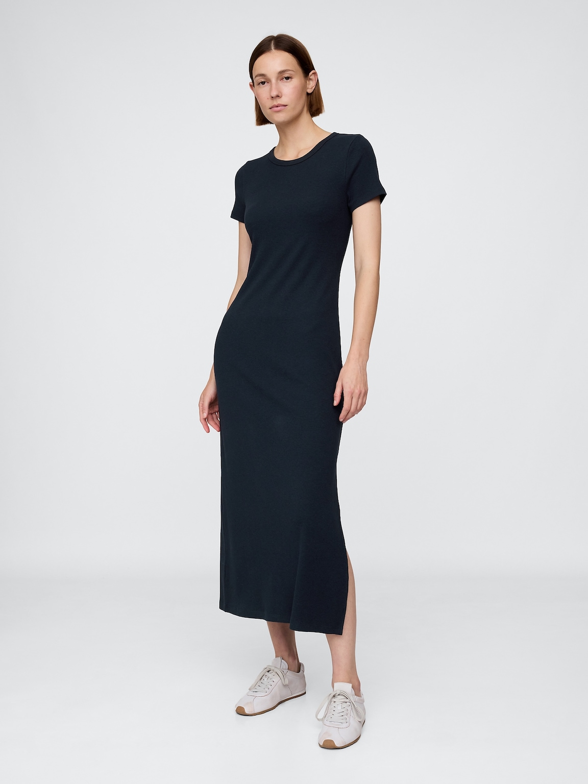 Modern Rib Maxi T-Shirt Dress