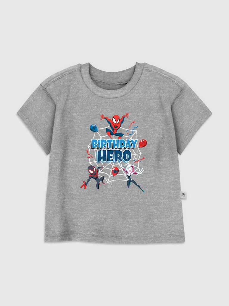 Toddler Spiderman Birthday Hero Graphic T-Shirt
