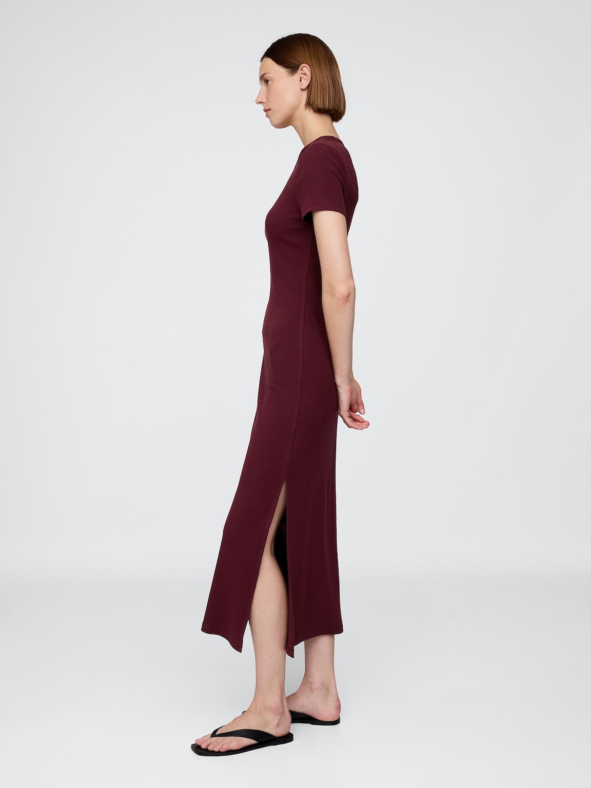 Modern Rib Maxi T-Shirt Dress