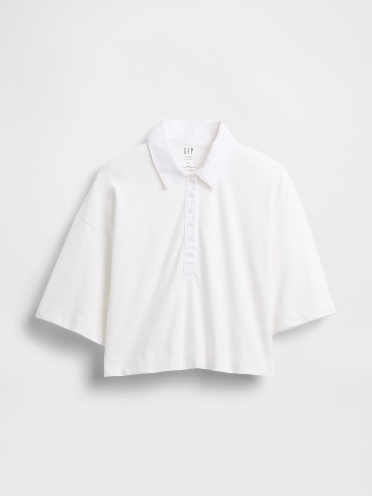 Heavyweight Crop Polo Shirt