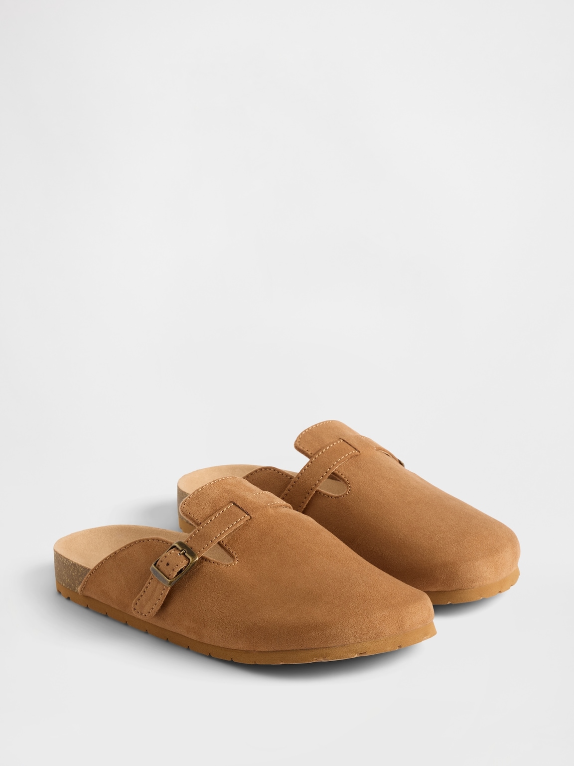 Kids Vegan Suede Clogs