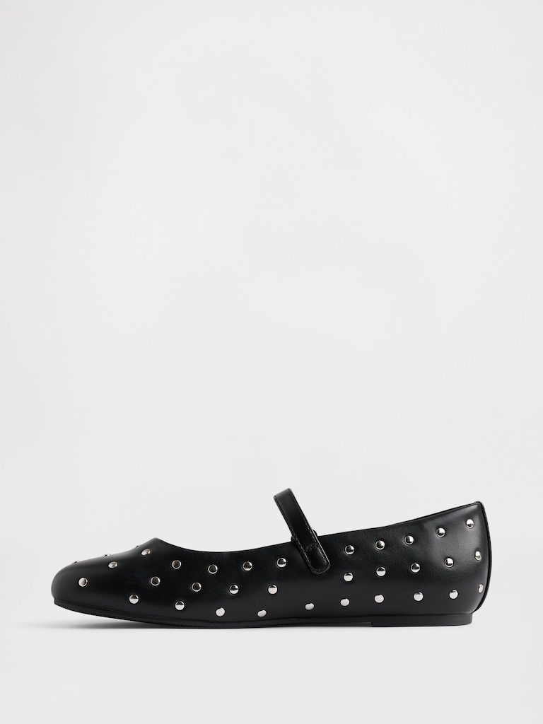 Kids Studded Mary Jane Flats