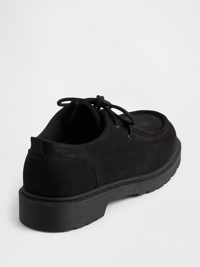 Kids Vegan Suede Loafers