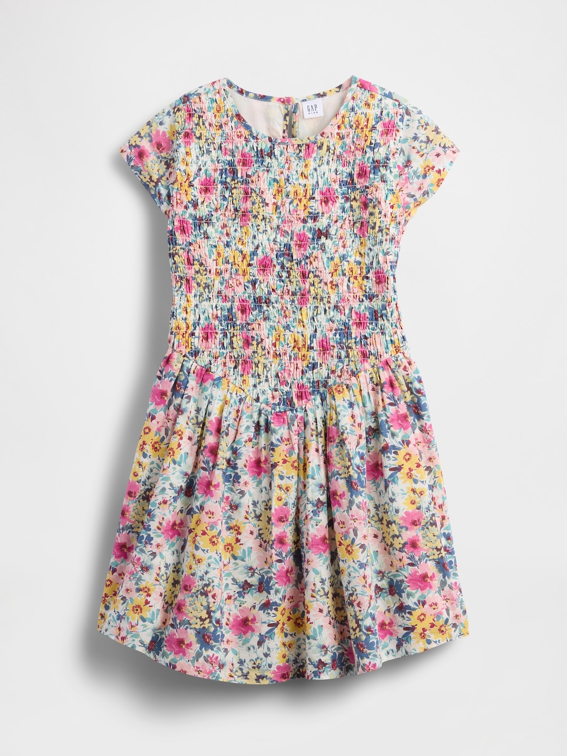 Kids Smocked Floral Dress