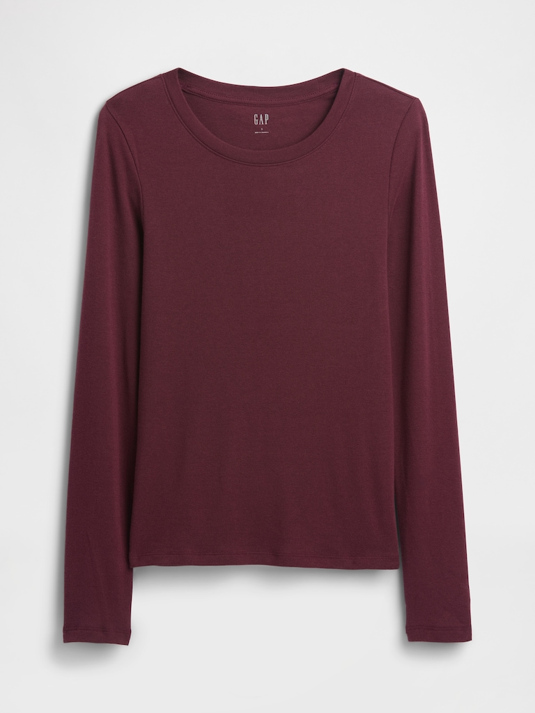 Modern Ribbed Crewneck T-Shirt