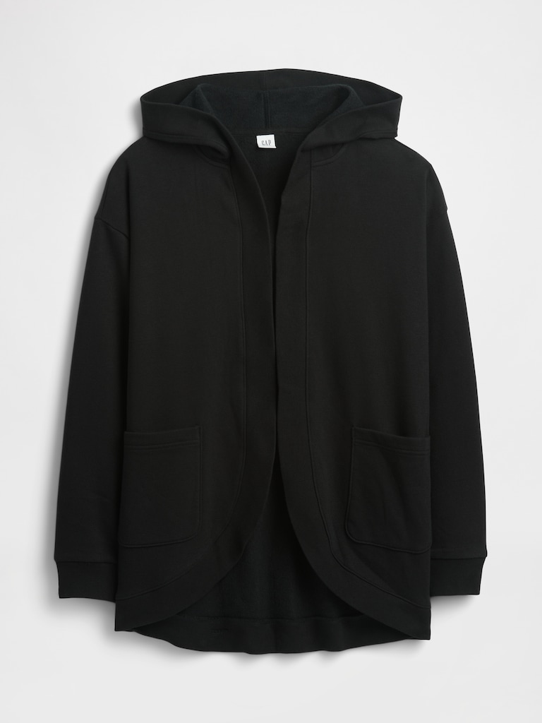 Oversized Open-Front Hoodie