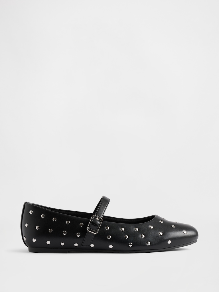 Kids Studded Mary Jane Flats