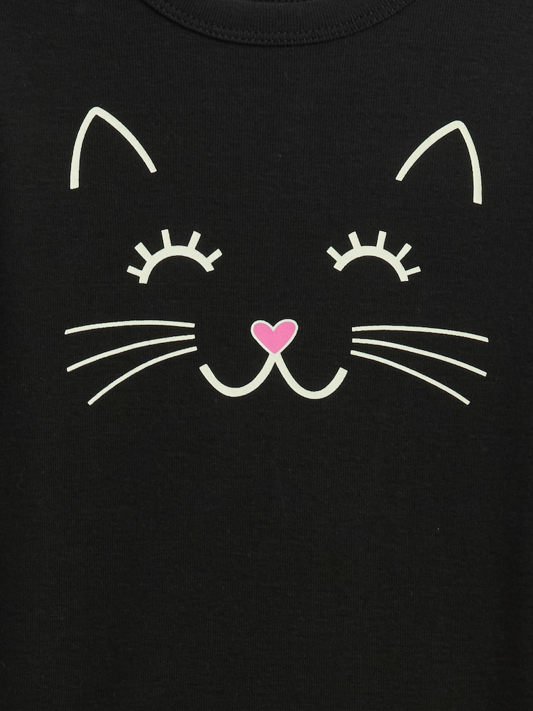 Kids & babyGap 100% Organic Cotton Kitty PJ Set