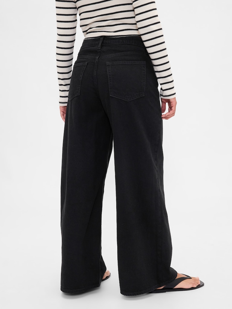 Curvy Mid Rise UltraSoft Baggy Jeans