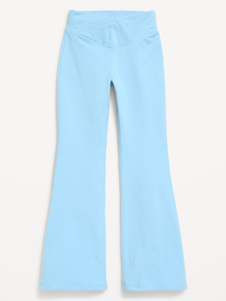 High-Waisted PowerChill Crossover Flared Leggings for Girls