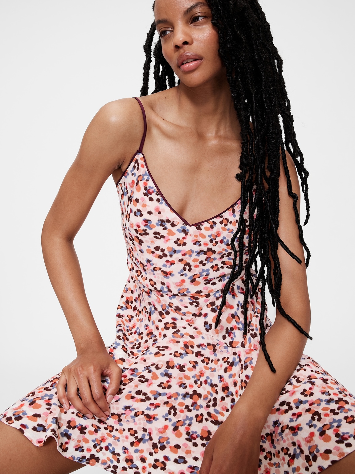 GapStudio Crepe Slip Mini Dress