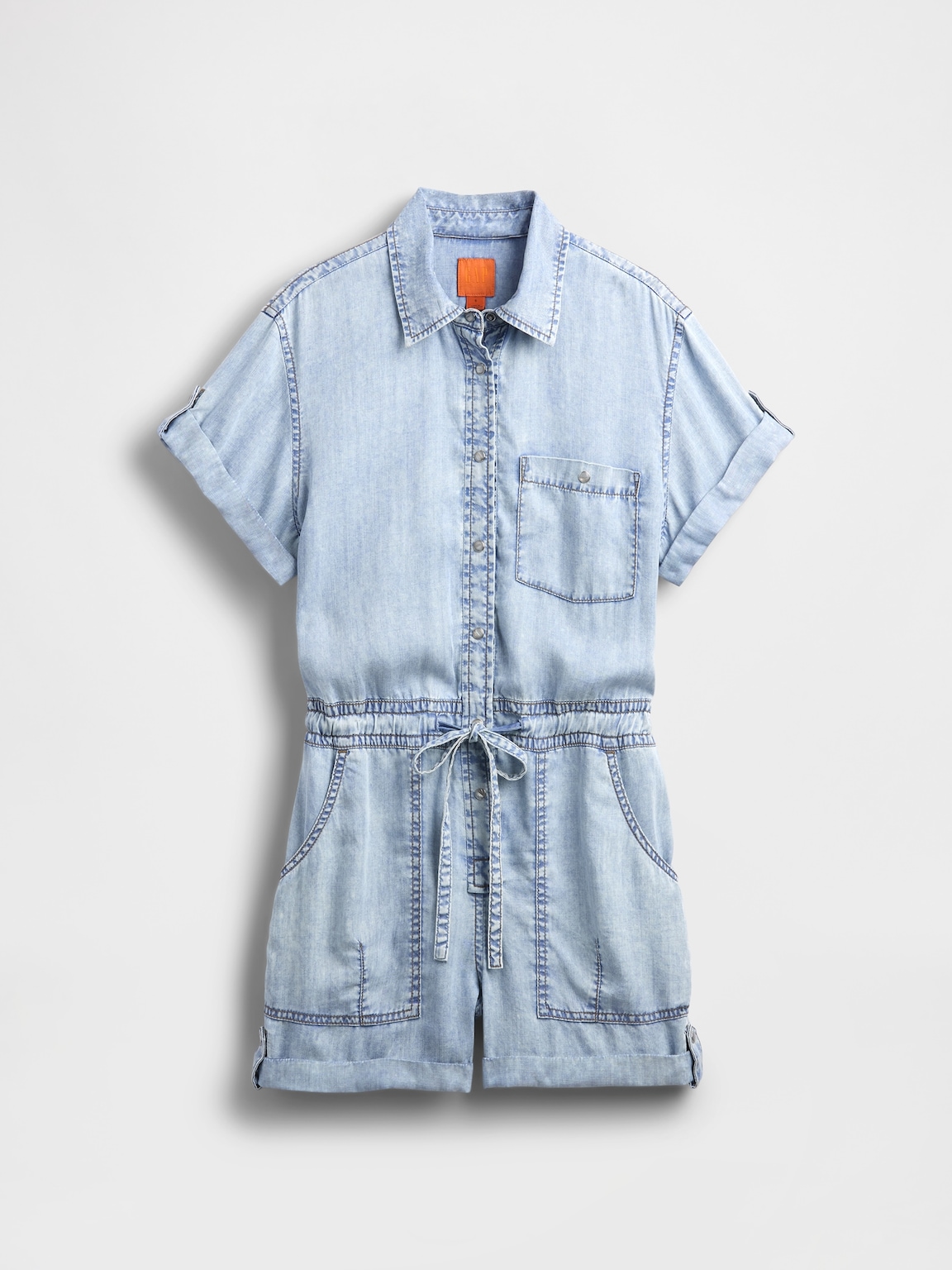 GapStudio Draped Denim Romper