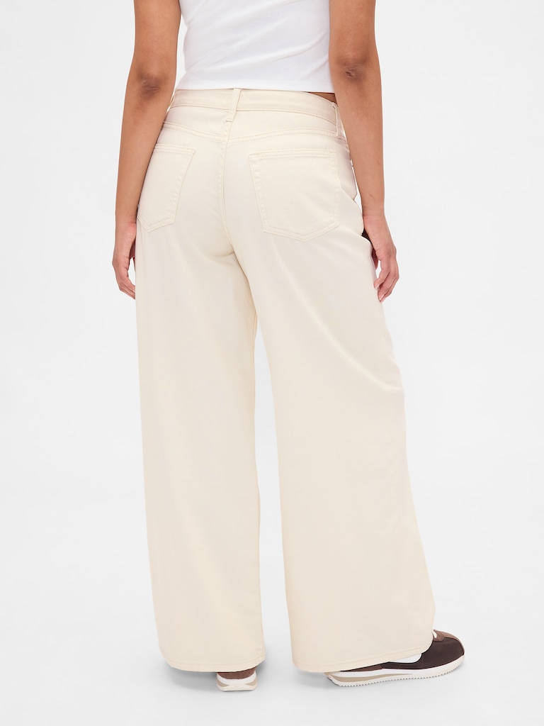 Curvy Mid Rise UltraSoft Baggy Jeans