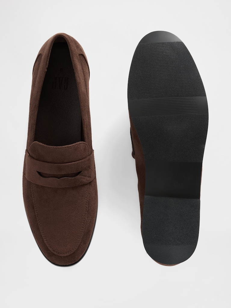 Vegan Suede Loafers