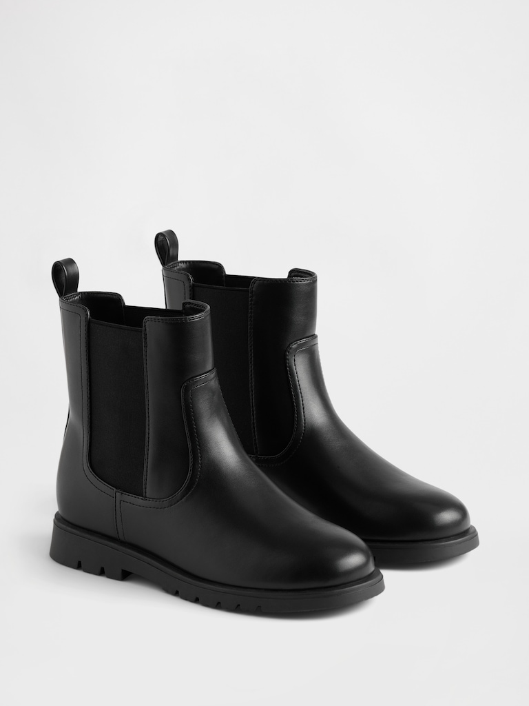 Kids Vegan Leather Chelsea Boot