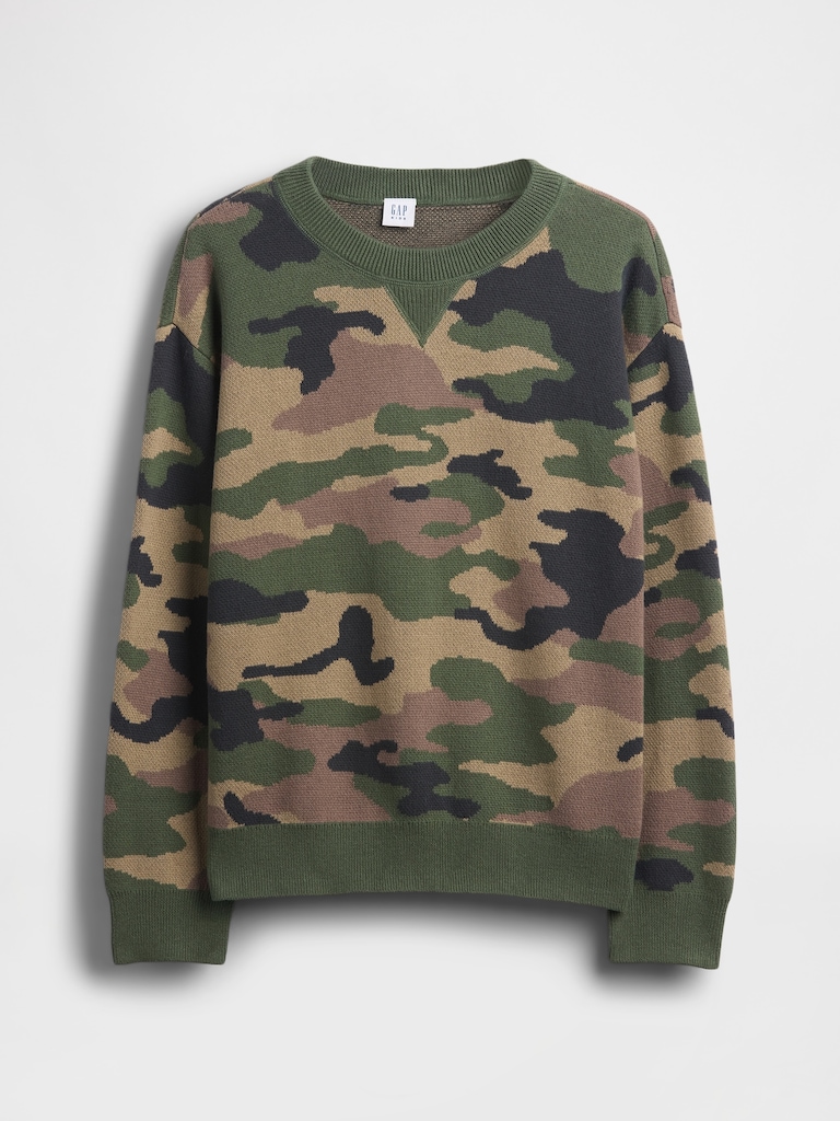 Kids Relaxed Crewneck Sweater
