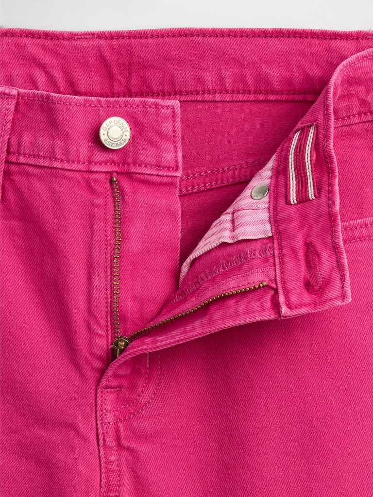 Kids High Rise Stride Wide-Leg Ankle Jeans