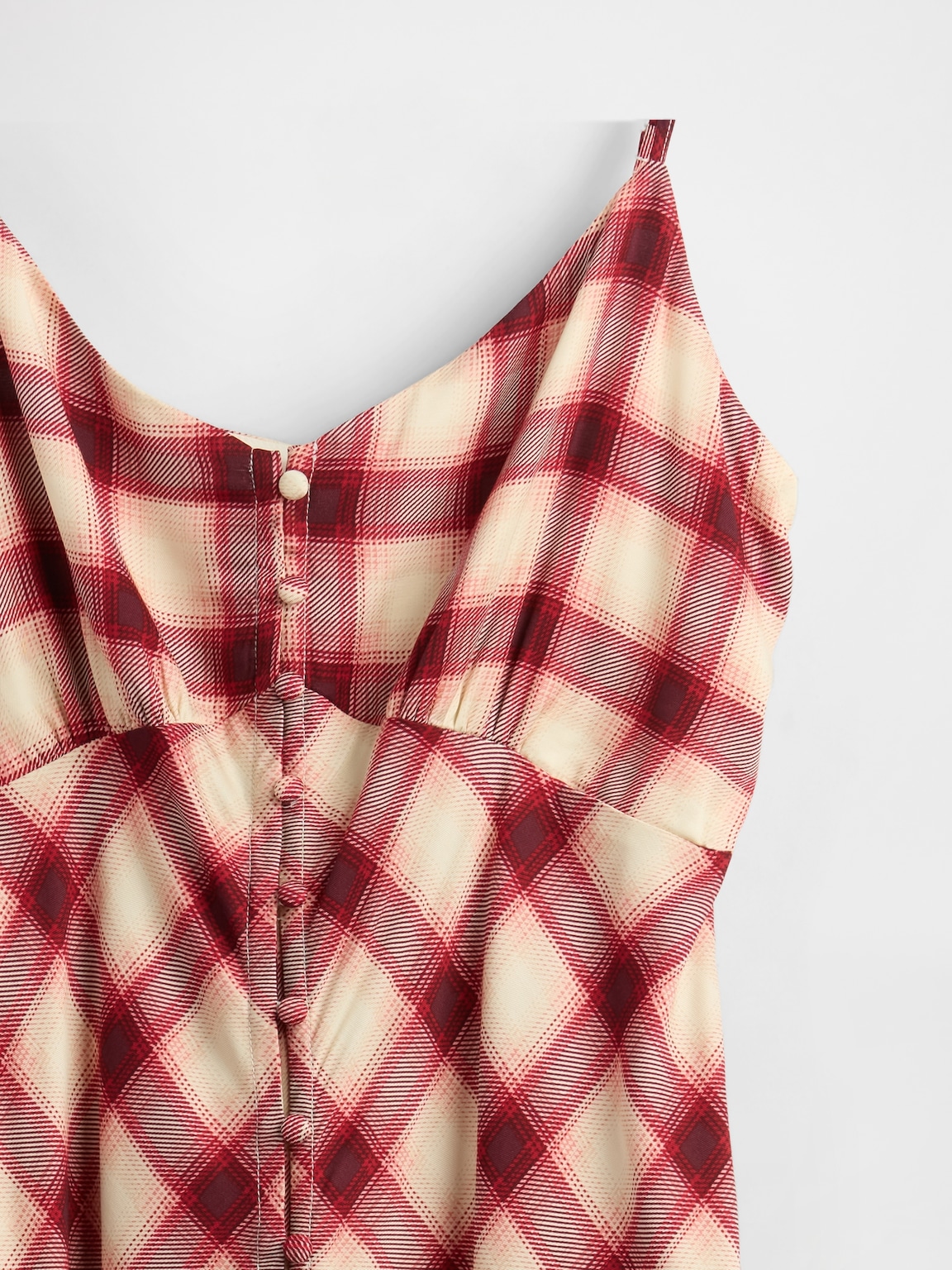 Button-Front Cami Maxi Dress